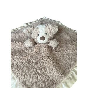 Mary Meyer Lovey Puppy Dog Satin Security Blanket Brown Stuffed Animal